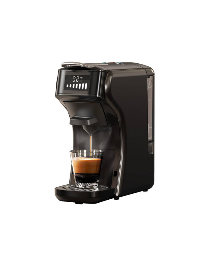 HiBREW H1B 5w1 czarny Moc [W]: 1450 | Ciśnienie [bar]: 20 | Rodzaj kawy: szszetki/mielona | Kolor: czarny główny