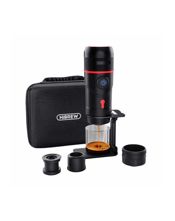 HiBREW H4-premium 3w1 Przenośny czarny Moc [W]: 80 | Pojemność zbiornika na wodę [ml]: 60 | Kompatybilny z kapsułkami: Nespresso, Dolce Gusto główny
