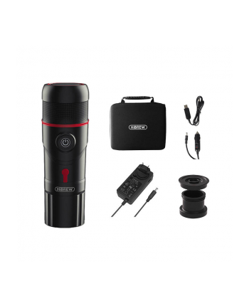 HiBREW H4-premium 3w1 Przenośny czarny Moc [W]: 80 | Pojemność zbiornika na wodę [ml]: 60 | Kompatybilny z kapsułkami: Nespresso, Dolce Gusto
