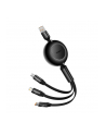 Baseus Bright Mirror 2 USB 3w1, micro USB / Lightning / USB-C, 66W / 2A, 1.1m (czarny) - nr 6