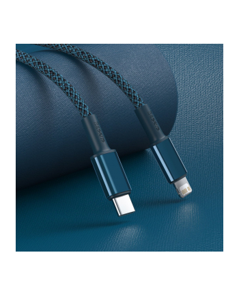 Baseus High Density Braided USB-C do Lightning, 20W, 5A, PD, 2m (niebieski)