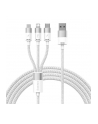 Baseus StarSpeed USB 3w1, USB-C + micro USB + Lightning, 3,5A, 1.2m (biały) - nr 2