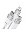 Baseus StarSpeed USB 3w1, USB-C + micro USB + Lightning, 3,5A, 1.2m (biały) - nr 3