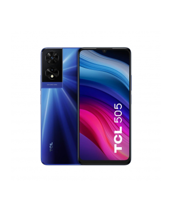 TCL 505 4/128GB Dual SIM niebieski 6.75'' | MT6765X | 4/128GB | 50+2MP | BT5.1| microSD | LTE | NFC | System Android 14