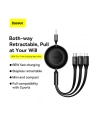 Baseus Bright Mirror 2 USB 3w1, micro USB / Lightning / USB-C, 66W / 2A, 1.1m (czarny) - nr 12