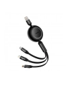 Baseus Bright Mirror 2 USB 3w1, micro USB / Lightning / USB-C, 66W / 2A, 1.1m (czarny) - nr 6