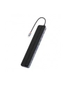Baseus EliteJoy Gen2 12w1 USB-C do 2x HDMI + 3x USB 3.0 + PD + DP + SD/TF + RJ45 + Type-C + 3.5mm (ciemny szary) - nr 10