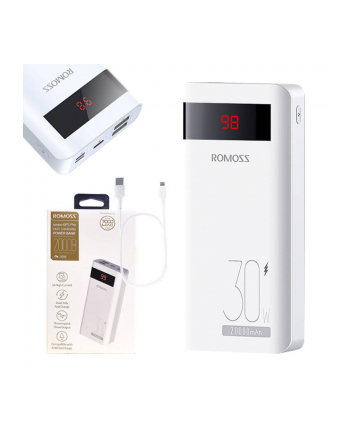 Romoss Sense6PS Pro 20000mAh, 30W (biały)