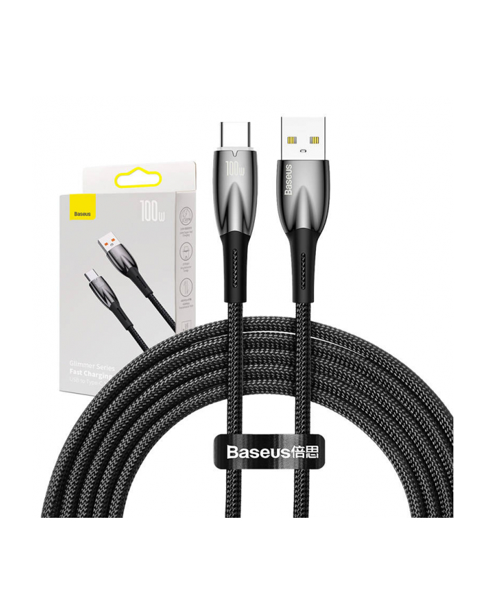 Baseus Glimmer USB do USB-C, 100W, 2m (czarny) główny