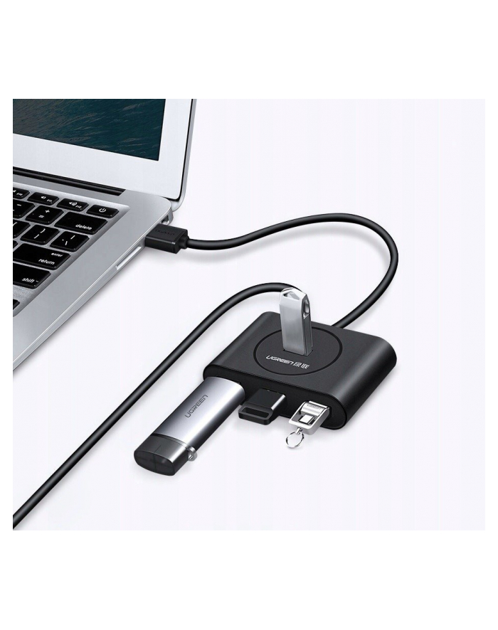 Ugreen USB 3.0 4w1 0,5m czarny główny