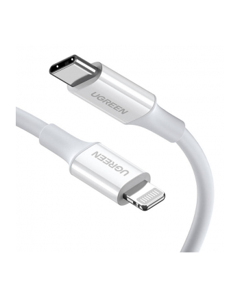 Ugreen US171 USB-C do Lightning 3A, 0.25m biały