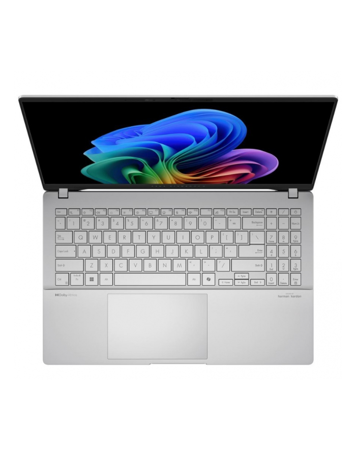 ASUS Vivobook S 15 OLED S5507QA-MA049W - Snapdragon X Elite X1E-78-10 | 15,6'' | 2,8k | 120Hz | 32GB | 1TB | Win11H | Srebrny | AI Snapdragon Elite78100|OLED:15,6''2,8k|R32|1|W11 główny