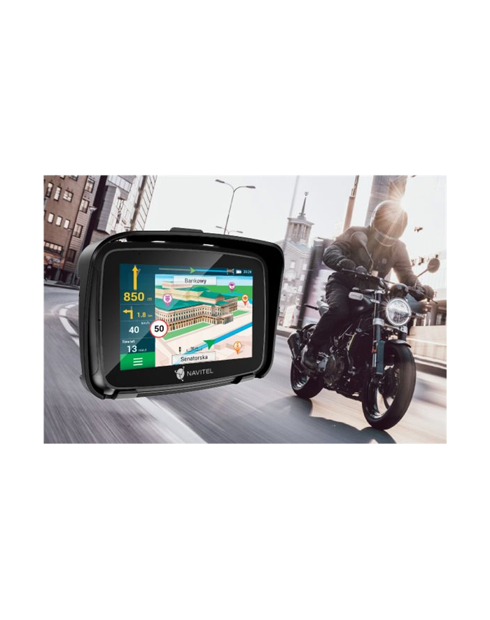 Navitel G590 MOTO Ekran: 5,0 | Linux | 800x480 | Uchwyt motocyklowy| Wodoodporna, wstrząsoodporna i kurzoodporna IP66 | BT | USB-C | główny