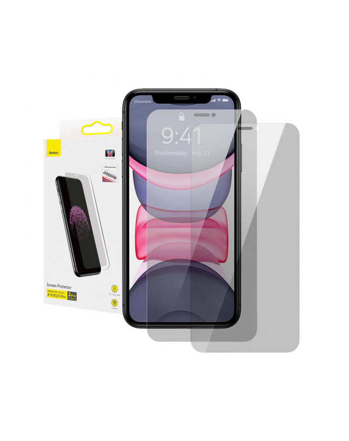 Baseus do iPhone X/XS/11 Pro z filtrem prywatyzującym (2 szt.) główny