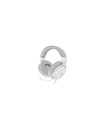Genesis Neon 764 RGB białe słuchawki nauszne | przewodowe | mikrofon ruchomy | białe | 2.2 m | regulacja głośności | USB 2.0 nr 2