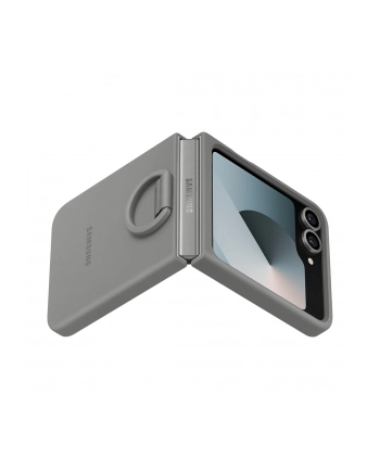 Samsung Silicone Case with Ring Z Flip 6 szary