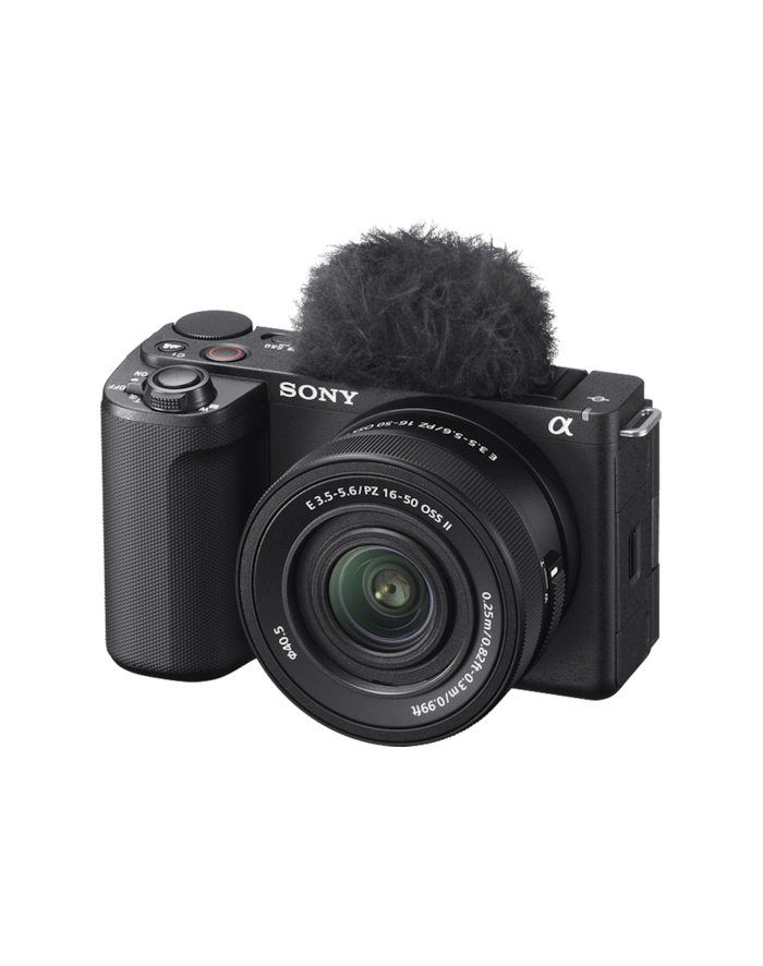 Sony ZV-E10 II + 16-50 mm f/3.5-5.6 OSS do videoblogów 27 MP | LCD: 3 cale | Zoom opt.: ok. 2,0x | Exmor™ CMOS formatu APS-C | SELP1650 | główny