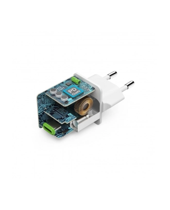 Hama Supermini 45W GaN PD/QC 1x USB-C biała ładowarka sieciowa | USB-C | Power Delivery/Quick Charge | 45W | biała