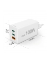 Hama ładowarka sieciowa mini 100W GaN PD/QC 2x USB-C, 1x USB-A biała ładowarka sieciowa | USB-C/USB-A | Power Delivery/Quick Charge | 100W | biała - nr 10