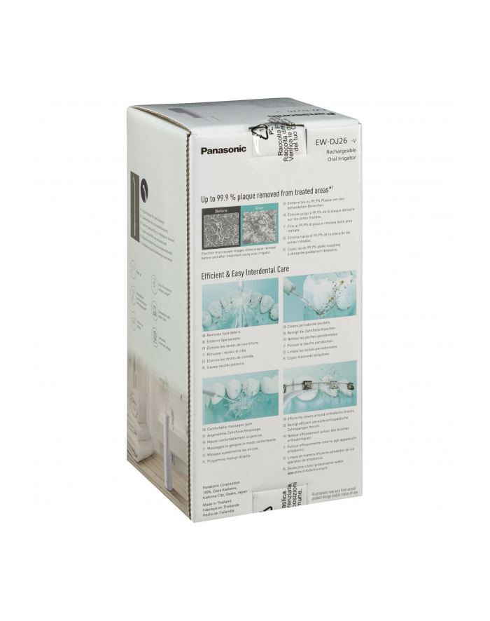Panasonic EW-DJ26-V303 biały Zasilanie: akumulatorowe |Akcesoria: 2 końcówki | Zbiornik wody w uchwycie: tak główny