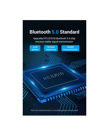 Vention USB Bluetooth 5.0 biały Adapter USB Bluetooth 5.0