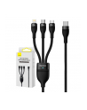 Baseus Flash Series 2 USB 3w1, USB-C + micro USB + Lightning, 100W, 1.5m (czarny) - nr 1