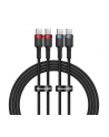 Baseus Cafule USB-C - USB-C 100W, 2m, 2szt (czerwono-czarny, szaro-czarny) kabel USB-C - USB-C - nr 1