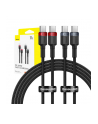 Baseus Cafule USB-C - USB-C 100W, 2m, 2szt (czerwono-czarny, szaro-czarny) kabel USB-C - USB-C - nr 2