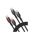 Baseus Cafule USB-C - USB-C 100W, 2m, 2szt (czerwono-czarny, szaro-czarny) kabel USB-C - USB-C - nr 3
