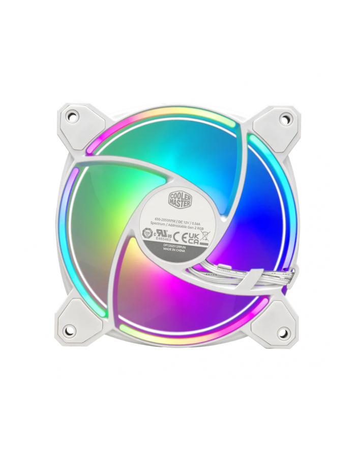 Cooler Master MasterFan MF120 Halo 2 Biały wentylator o średnicy 120mm biały główny