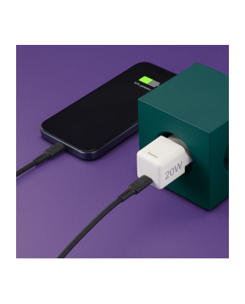 Hama ładowarka sieciowa supermini 20W PD/QC 1x USB-C biała ładowarka sieciowa | USB-C | Power Delivery/Quick Charge | 20W | biała