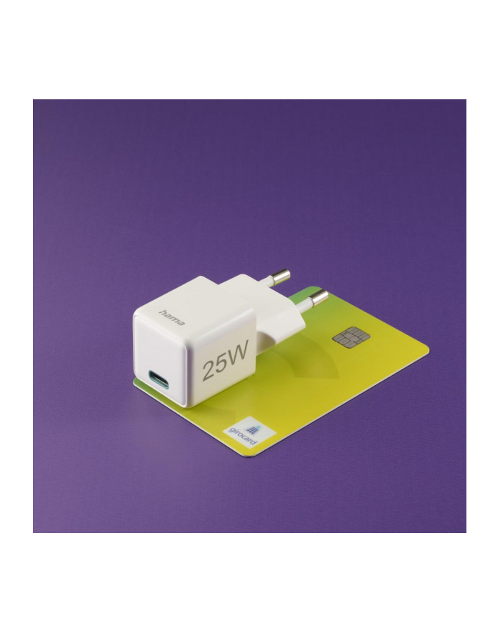Hama ładowarka sieciowa supermini 25W PD/QC 1x USB-C biała ładowarka sieciowa | USB-C | Power Delivery/Quick Charge | 25W | biała główny