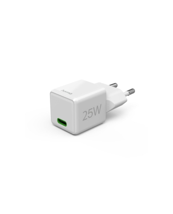 Hama ładowarka sieciowa supermini 25W PD/QC 1x USB-C biała ładowarka sieciowa | USB-C | Power Delivery/Quick Charge | 25W | biała