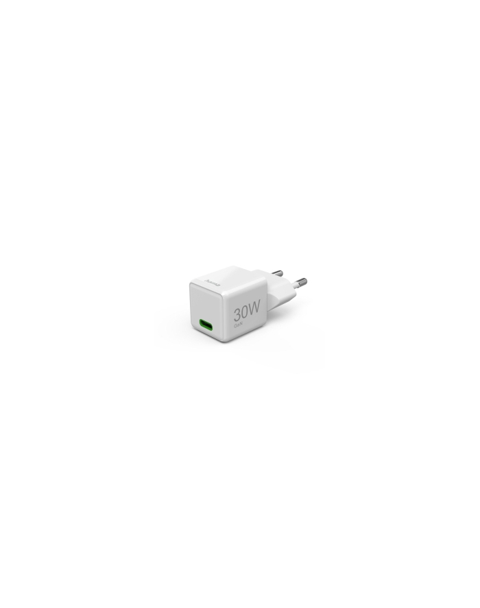 Hama ładowarka sieciowa supermini 30W GaN PD/QC 1x USB-C biała ładowarka sieciowa | USB-C | Power Delivery/Quick Charge | 30W | biała główny