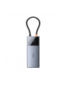 Baseus Metal Gleam 2 Series 6w1, USB-C do 2x USB 3.0 + USB-C + HDMI + USB-C PD + Ethernet RJ45 - nr 2