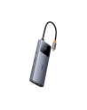 Baseus Metal Gleam 2 Series 6w1, USB-C do 2x USB 3.0 + USB-C + HDMI + USB-C PD + Ethernet RJ45 - nr 4