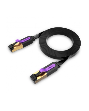 Vention Płaski UTP Cat.7 RJ45 Ethernet 3m czarny Kabel sieciowy UTP Cat.7 nr 2