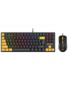 Tracer GameZone Hornet 87 USB Zestaw mysz i klawiatura mechaniczna | przewodowy | 7200 DPI | 12 klawiszy multimedialnych | Red mechanical switches - nr 1