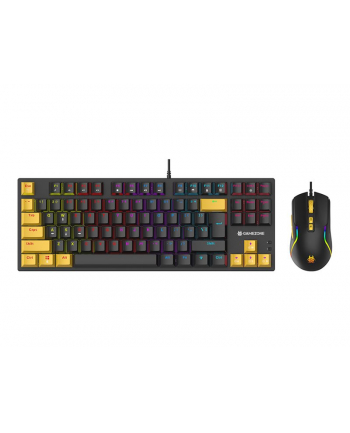 Tracer GameZone Hornet 87 USB Zestaw mysz i klawiatura mechaniczna | przewodowy | 7200 DPI | 12 klawiszy multimedialnych | Red mechanical switches