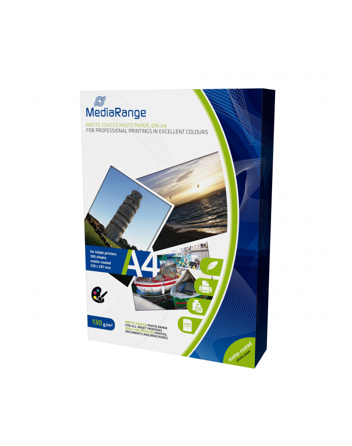 Papier fotograficzny MediaRange MRINK101 A4 130g/m2 100 szt. główny
