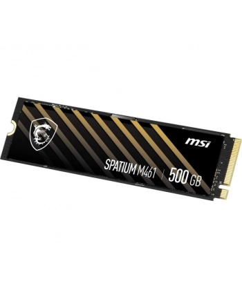 Dysk SSD MSI SPATIUM M461 500GB PCIe 4.0 NVMe M.2 2280 (4700/1700 MB/s) 3D NAND nr 2