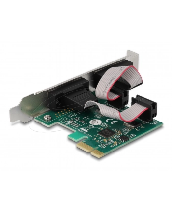 Karta Delock PCI Express X1-> 2X serial RS-232 + 2x śledź low profile nr 1