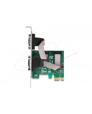 Karta Delock PCI Express X1-> 2X serial RS-232 + 2x śledź low profile nr 2