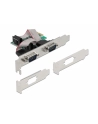 Karta Delock PCI Express X1-> 2X serial RS-232 + 2x śledź low profile - nr 3