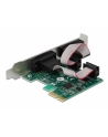 Karta Delock PCI Express X1-> 2X serial RS-232 + 2x śledź low profile - nr 5