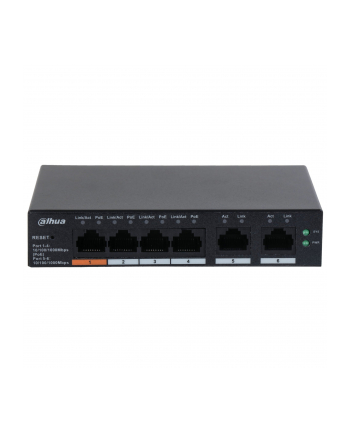 Switch zarządzalny Dahua CS4006-4GT-60 4x1GbE 2x1GbE Uplink PoE