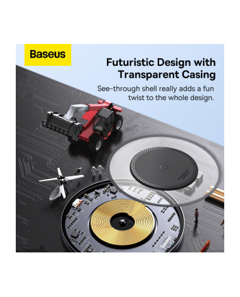 Ładowarka bezprzewodowa indukcyjna QI Baseus Simple 2 CCJJ050001 15W