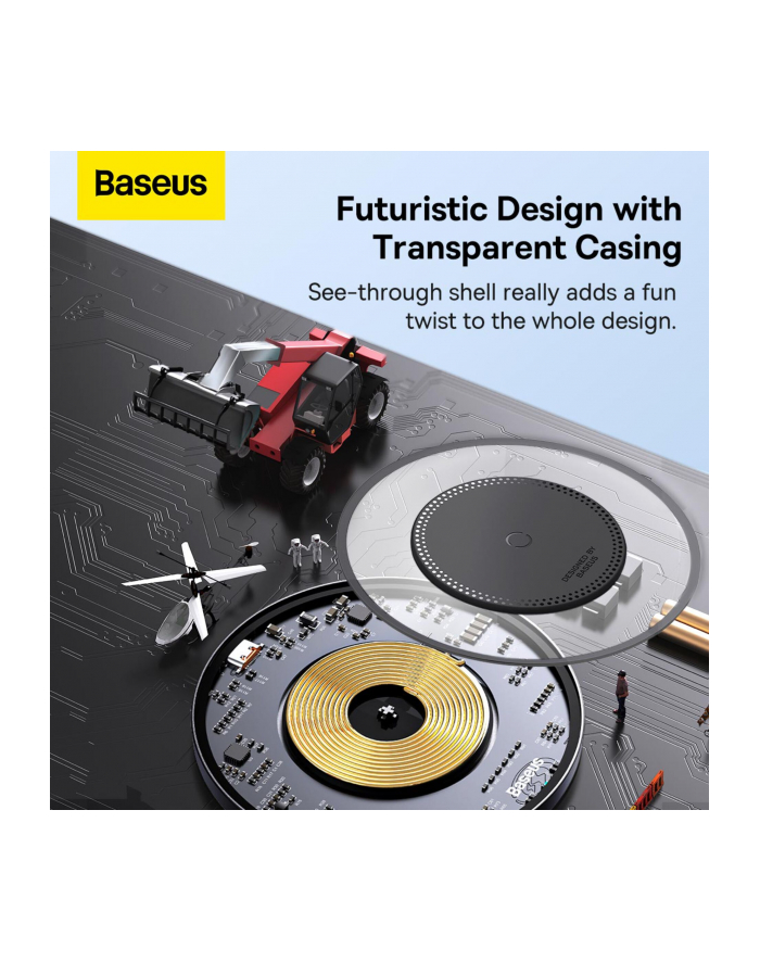 Ładowarka bezprzewodowa indukcyjna QI Baseus Simple 2 CCJJ050001 15W główny