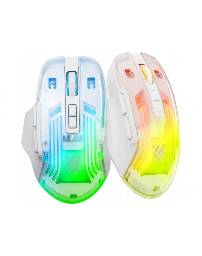 Mysz bezprzewodowa Defender ASTRO ELITE GM-056 optyczna 3200dpi biała RGB AKUMULATOR 7 przycisków Gaming główny