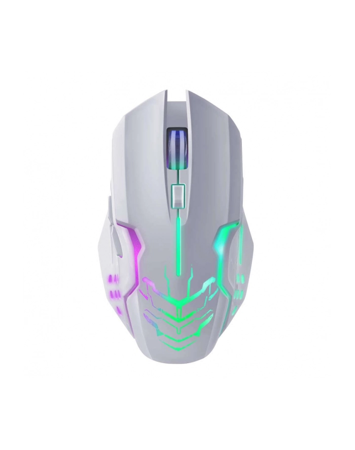 Mysz bezprzewodowa Defender KATANA GM-511 optyczna 3200dpi biała RGB AKUMULATOR 7 przycisków Gaming bezklikowa silent główny